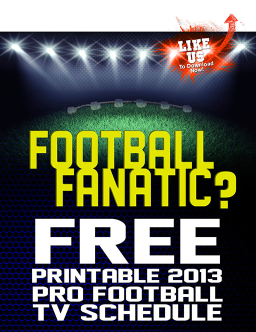 NFL schedule 2013 printable version