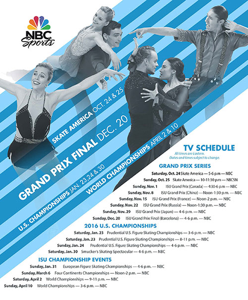 2015-16 Figure Skating TV Schedule