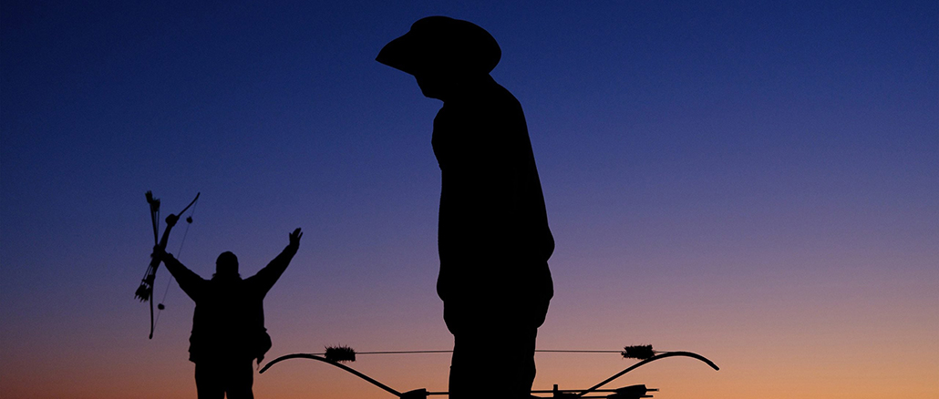 Silhouettes of contestants from season 10 of Alone