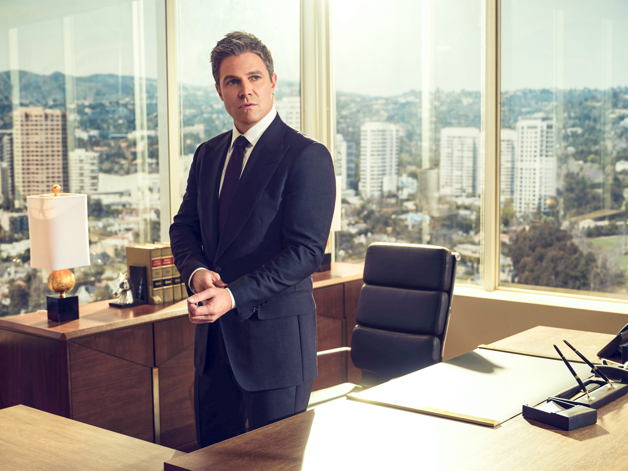 SUITS LA -- Season: 1 -- Pictured: Stephen Amell as Ted Black --